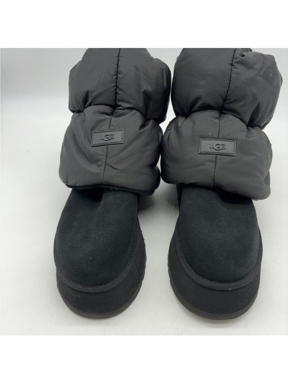 UGG Black Puffer Suede Winter Boots